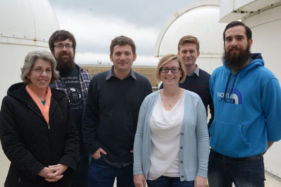 The Penn State LIGO Group. From left to right: Randi Neshteruk, Cody Messick, Chad Hanna, Sydney Chamberlin, Alex Pace, Duncan Meacher. Image from: ligo.psu.edu